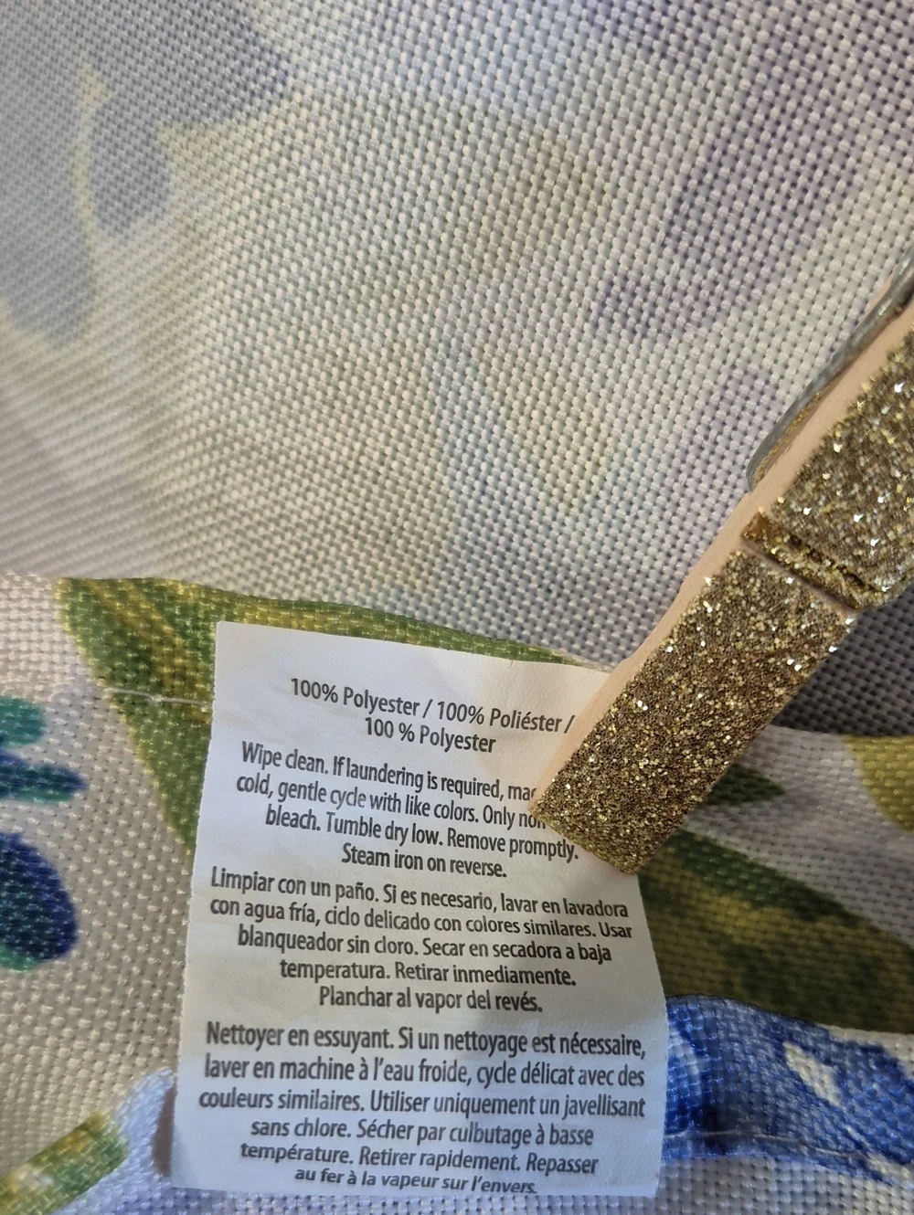 Fiesta Floral Tablecloth in Blue, Purple, Aqua, Yellow. Approx. 60x80